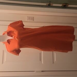 lacoste orange polo dress sz 40